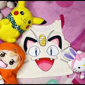 Meowth Pokémon crop top!